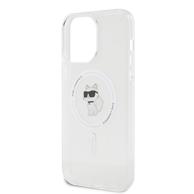 Husa pentru  iPhone 15 Pro Max Karl Lagerfeld - IML MagSafe - alb