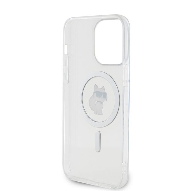 Husa pentru  iPhone 15 Pro Max Karl Lagerfeld - IML MagSafe - alb