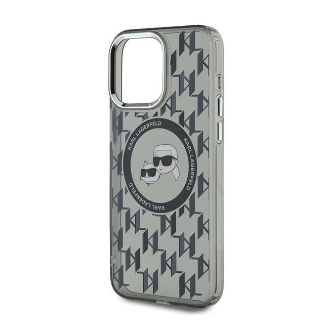 Husa pentru  iPhone 15 Pro Max Karl Lagerfeld - IML MagSafe - gri inchis