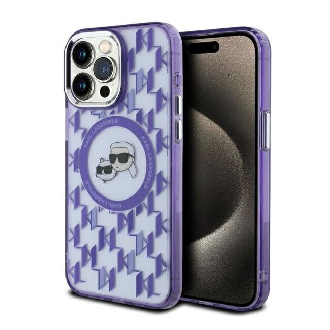 Husa pentru  iPhone 15 Pro Max Karl Lagerfeld - IML MagSafe - mov
