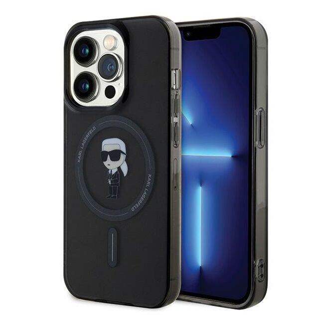Husa pentru  iPhone 15 Pro Max Karl Lagerfeld - IML MagSafe - negru denim