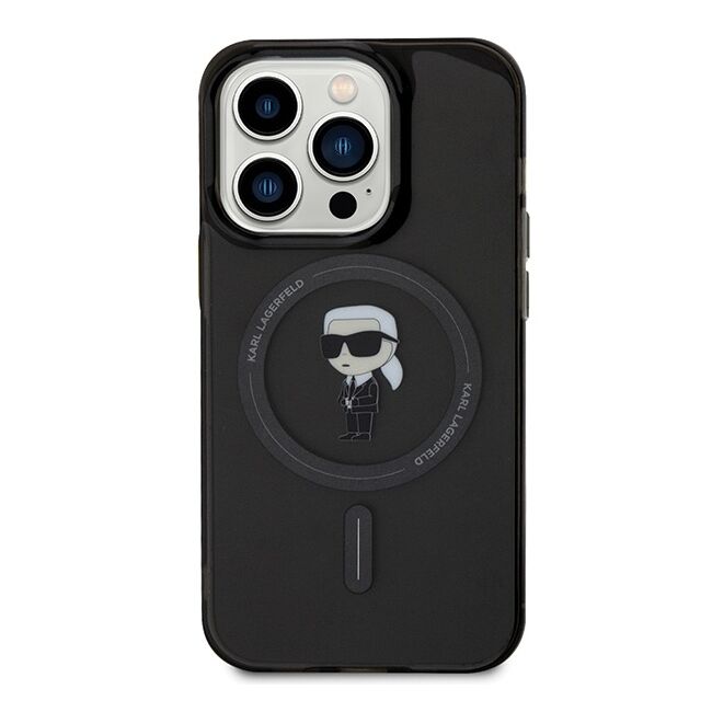 Husa pentru  iPhone 15 Pro Max Karl Lagerfeld - IML MagSafe - negru denim
