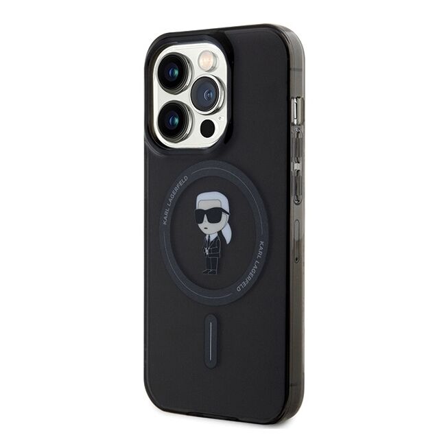 Husa pentru  iPhone 15 Pro Max Karl Lagerfeld - IML MagSafe - negru denim