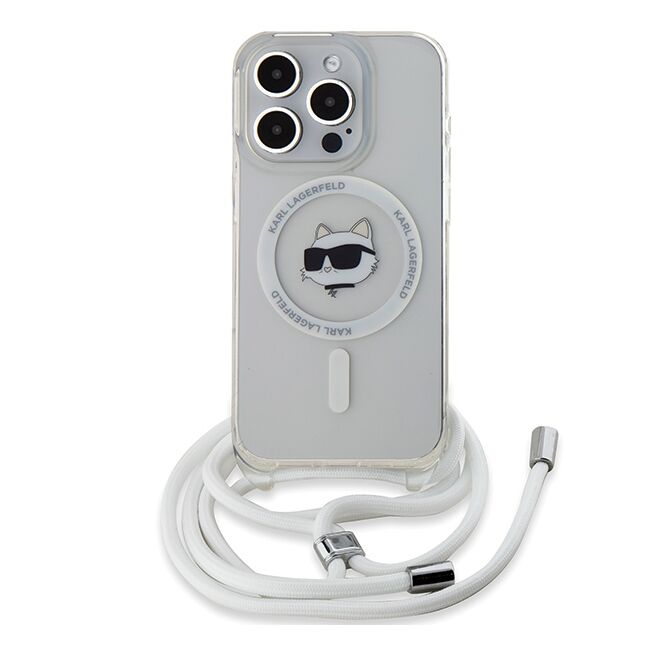Husa pentru  iPhone 15 Pro Max Karl Lagerfeld - IML MagSafe - transparent neutru