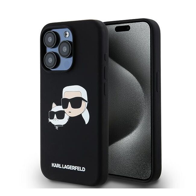 Husa pentru  iPhone 15 Pro Max Karl Lagerfeld - Silicone MagSafe - kaki