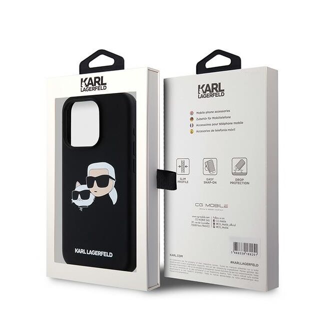 Husa pentru  iPhone 15 Pro Max Karl Lagerfeld - Silicone MagSafe - kaki