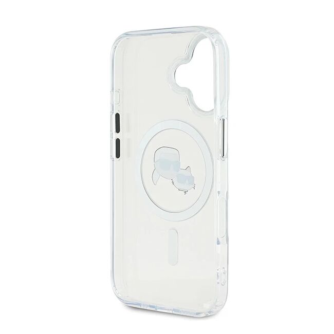 Husa pentru  iPhone 16 Karl Lagerfeld - IML MagSafe - alb arctic