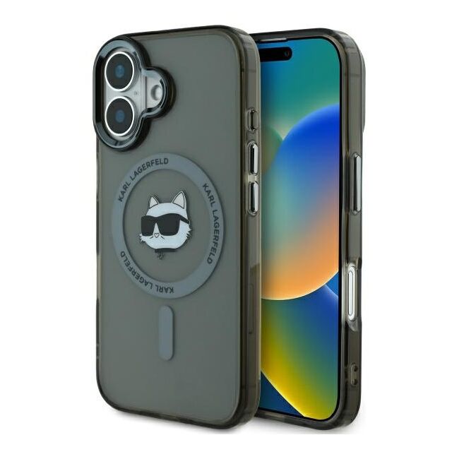 Husa pentru  iPhone 16 Karl Lagerfeld - IML MagSafe - alb optic