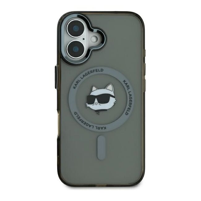 Husa pentru  iPhone 16 Karl Lagerfeld - IML MagSafe - alb optic