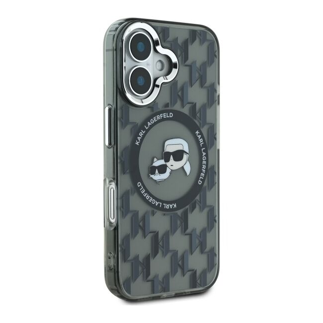 Husa pentru  iPhone 16 Karl Lagerfeld - IML MagSafe - gri inchis