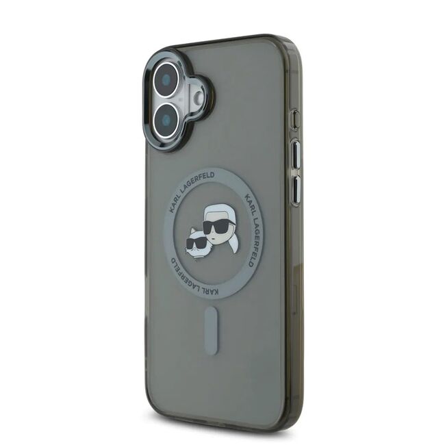 Husa pentru  iPhone 16 Karl Lagerfeld - IML MagSafe - gri