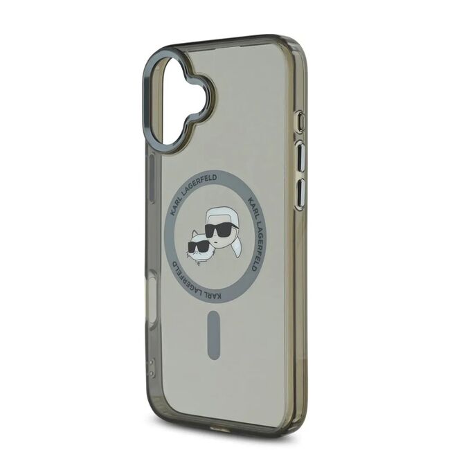 Husa pentru  iPhone 16 Karl Lagerfeld - IML MagSafe - gri