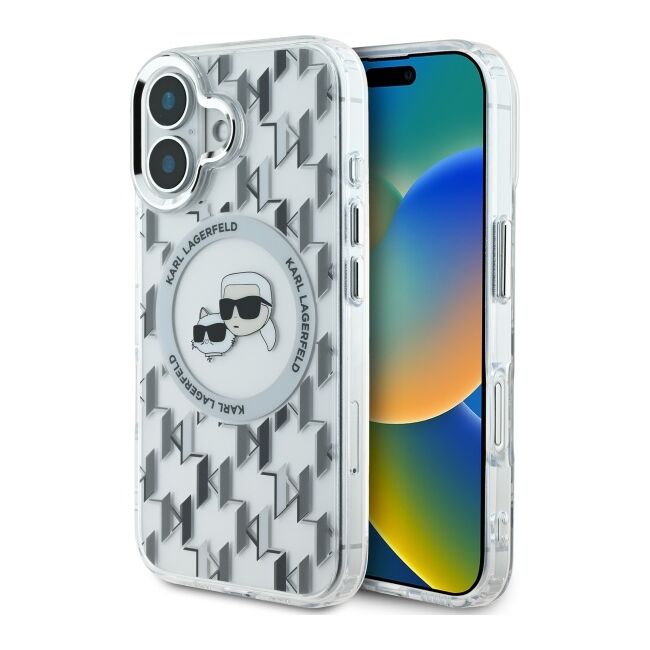Husa pentru  iPhone 16 Karl Lagerfeld - IML MagSafe - transparent