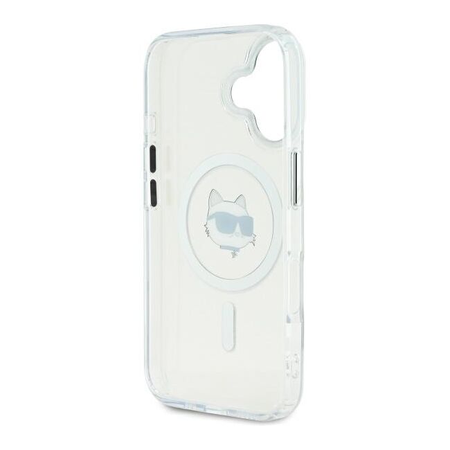 Husa pentru  iPhone 16 Plus Karl Lagerfeld - IML MagSafe - alb arctic