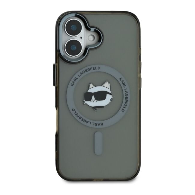 Husa pentru  iPhone 16 Plus Karl Lagerfeld - IML MagSafe - gri 