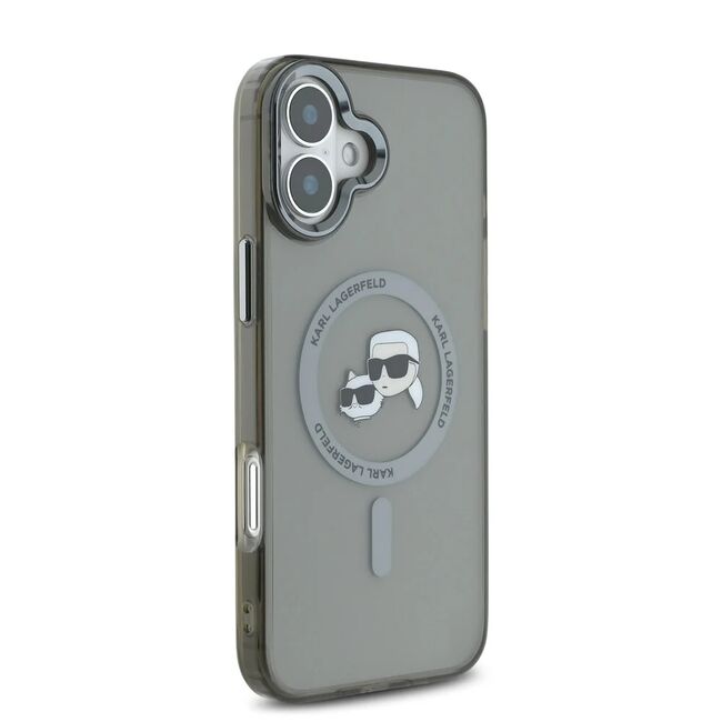 Husa pentru  iPhone 16 Plus Karl Lagerfeld - IML MagSafe - gri deschis