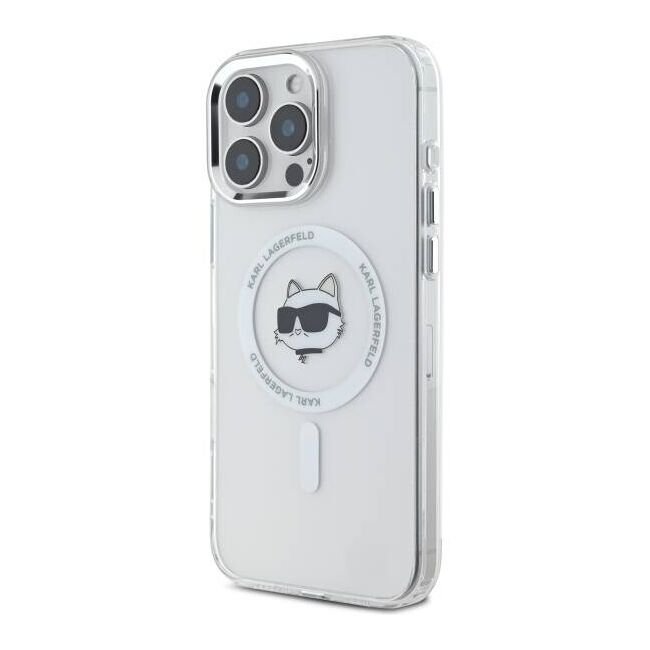 Husa pentru  iPhone 16 Pro Karl Lagerfeld - IML MagSafe - alb optic