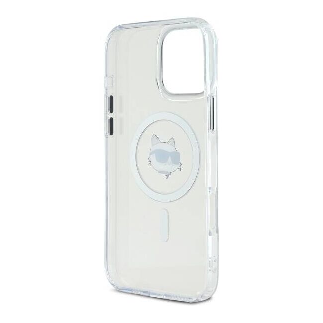 Husa pentru  iPhone 16 Pro Karl Lagerfeld - IML MagSafe - alb optic