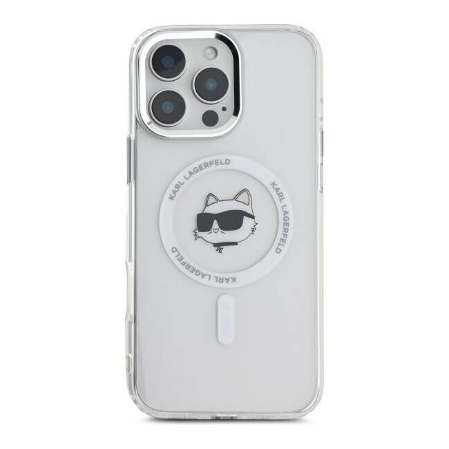 Husa pentru  iPhone 16 Pro Karl Lagerfeld - IML MagSafe - alb optic