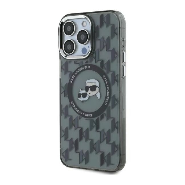 Husa pentru  iPhone 16 Pro Karl Lagerfeld - IML MagSafe - gri inchis