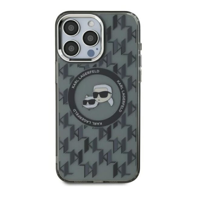 Husa pentru  iPhone 16 Pro Karl Lagerfeld - IML MagSafe - gri inchis