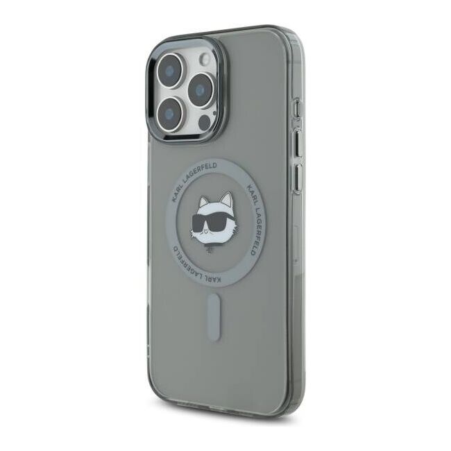 Husa pentru  iPhone 16 Pro Karl Lagerfeld - IML MagSafe - gri mat