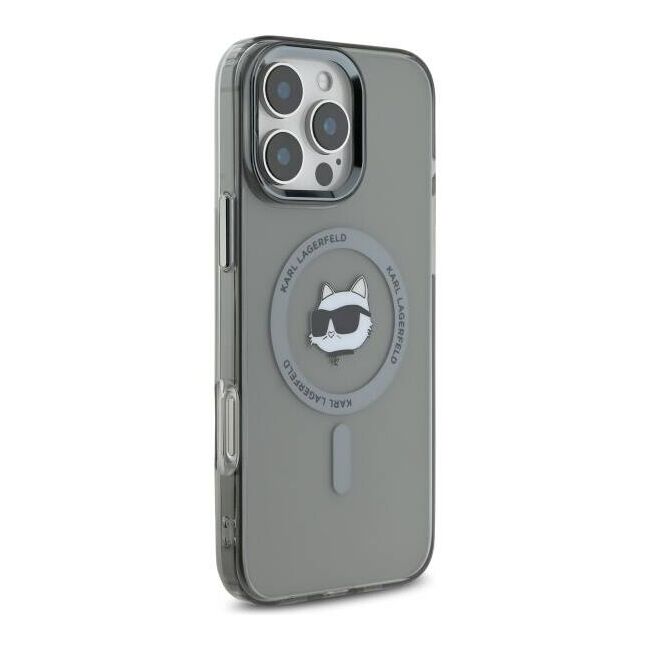 Husa pentru  iPhone 16 Pro Karl Lagerfeld - IML MagSafe - gri mat