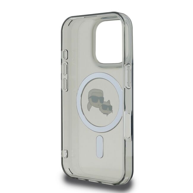 Husa pentru  iPhone 16 Pro Karl Lagerfeld - IML MagSafe - gri