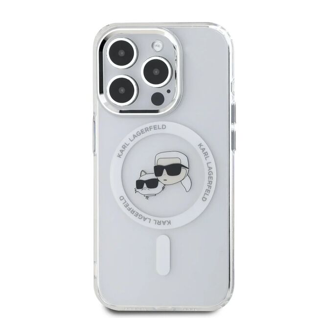 Husa pentru  iPhone 16 Pro Max Karl Lagerfeld - IML MagSafe - alb arctic
