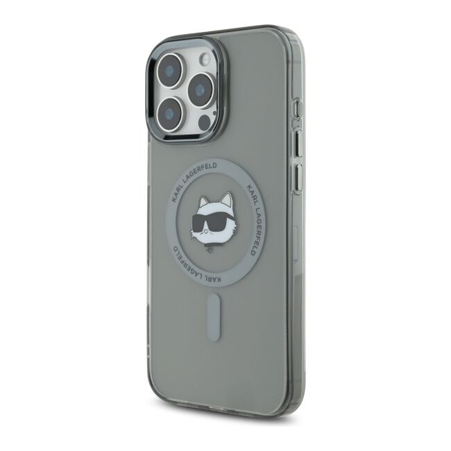Husa pentru  iPhone 16 Pro Max Karl Lagerfeld - IML MagSafe - grey