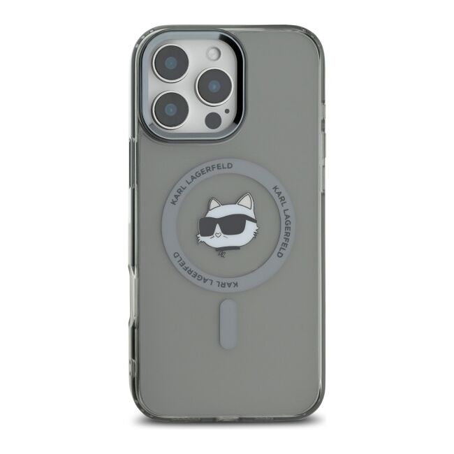 Husa pentru  iPhone 16 Pro Max Karl Lagerfeld - IML MagSafe - grey