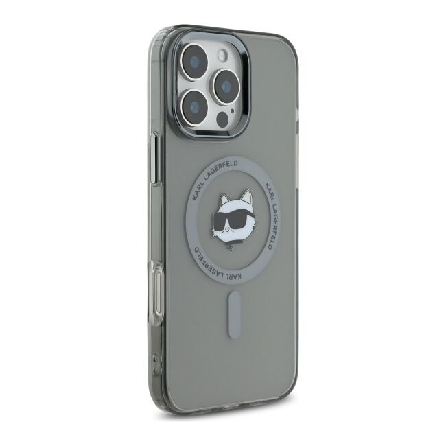 Husa pentru  iPhone 16 Pro Max Karl Lagerfeld - IML MagSafe - grey
