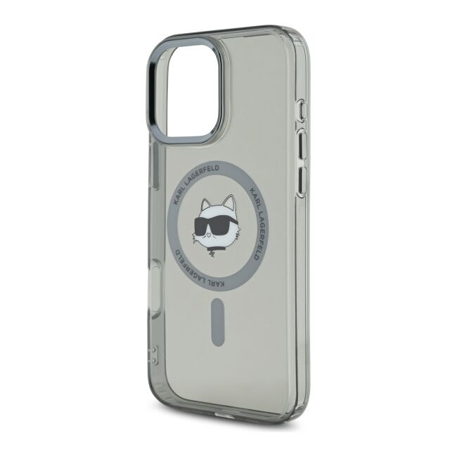 Husa pentru  iPhone 16 Pro Max Karl Lagerfeld - IML MagSafe - grey