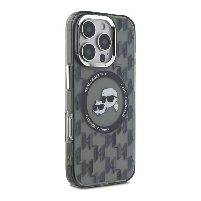 Husa pentru  iPhone 16 Pro Max Karl Lagerfeld - IML MagSafe - gri inchis