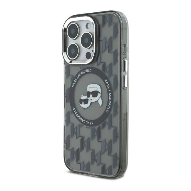 Husa pentru  iPhone 16 Pro Max Karl Lagerfeld - IML MagSafe - gri inchis
