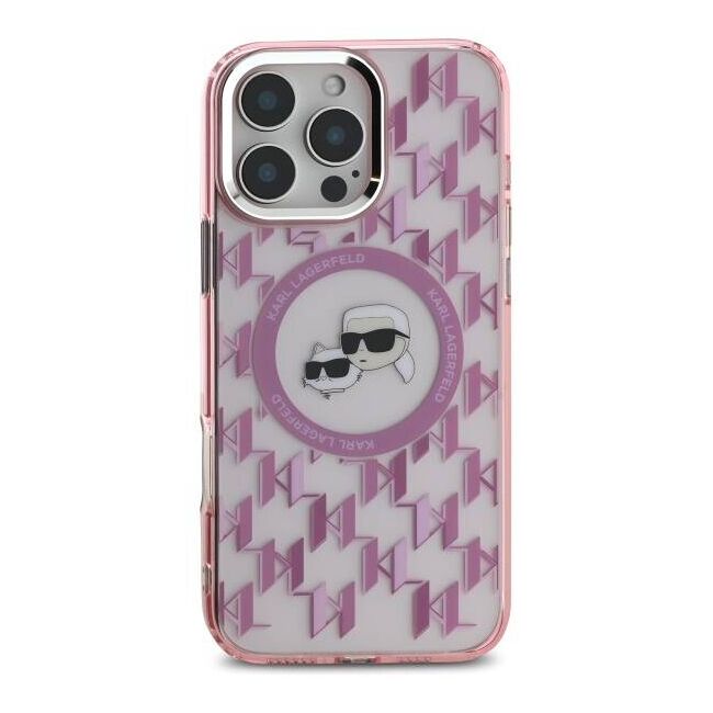 Husa pentru  iPhone 16 Pro Max Karl Lagerfeld - IML MagSafe - roz