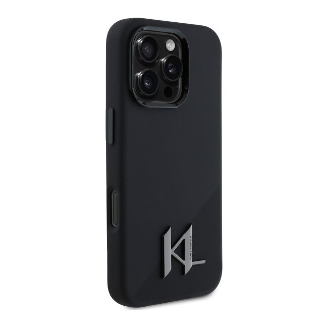 Husa pentru  iPhone 16 Pro Max Karl Lagerfeld - Silicone MagSafe - negru