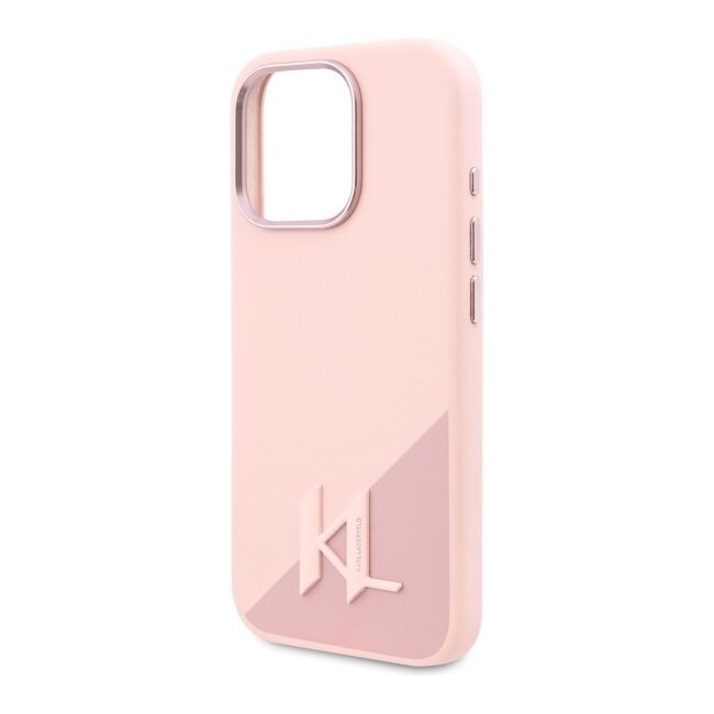 Husa pentru  iPhone 16 Pro Max Karl Lagerfeld - Silicone MagSafe - roz