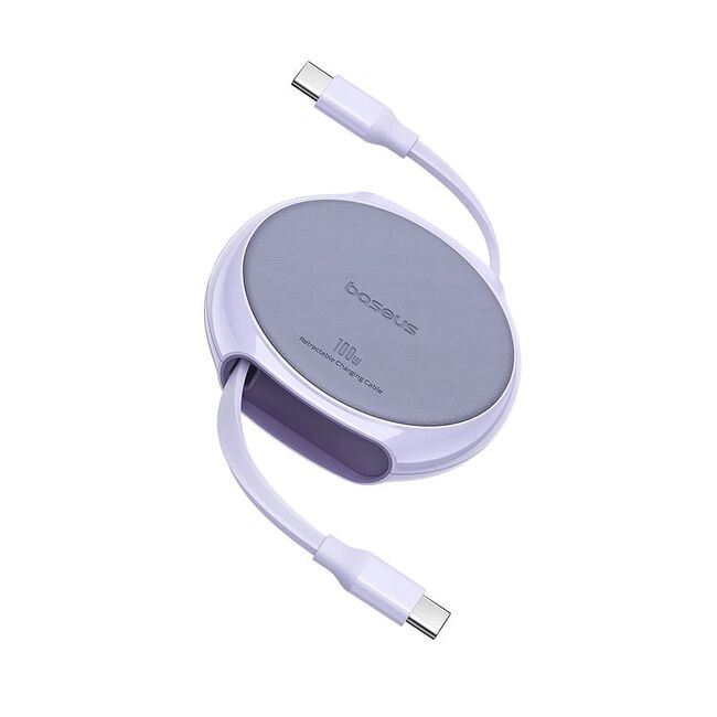 Cablu Baseus - Data Cable Pathfinder Series USB Tip C - USB Tip C 100W, retractabil, 1m -  mov