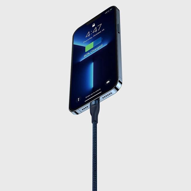 Cablu de date si incarcare 3 in 1 Baseus - Data Cable Flash Series 2 USB Type-C la USB Type-C, Lightning, Micro-USB Fast Charging 100W, 1.5 m - albastru