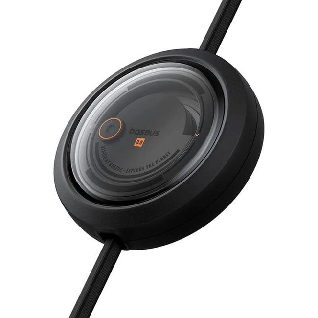 Cablu de date si incarcare 3 in 1 Baseus - Data Cable Free2Draw USB 3.0 la USB Type-C, Lightning, Micro-USB Fast Charging 100W, retractabil, 1.1 m - negru