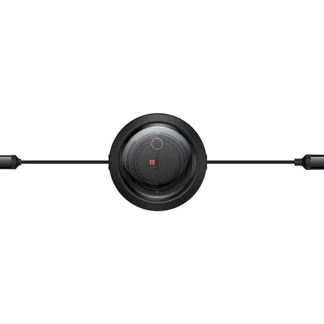 Cablu de date si incarcare 3 in 1 Baseus - Data Cable Free2Draw USB 3.0 la USB Type-C, Lightning, Micro-USB Fast Charging 100W, retractabil, 1.1 m - negru