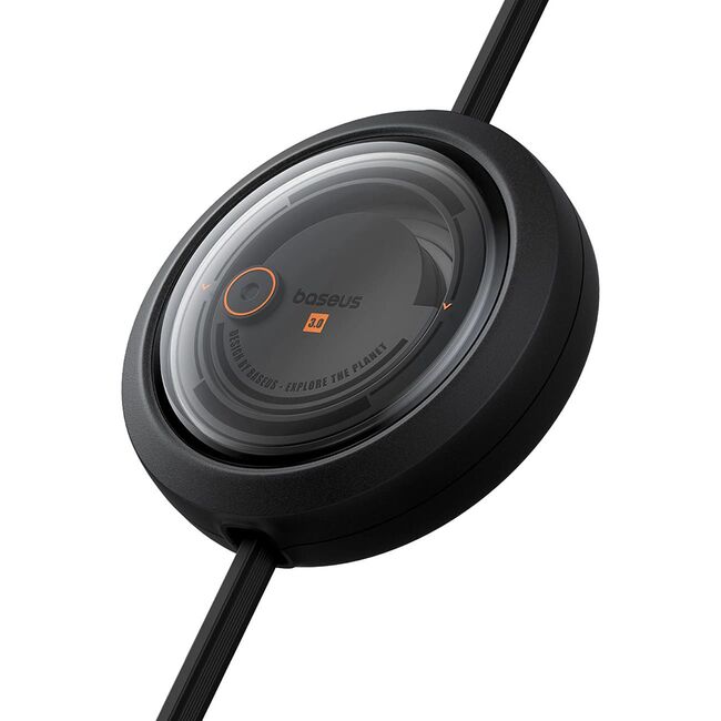 Cablu de date si incarcare 3 in 1 Baseus - Data Cable Free2Draw USB Type-C la USB Type-C, Lightning, Micro-USB Fast Charging 100W, retractabil, 1.1 m - negru