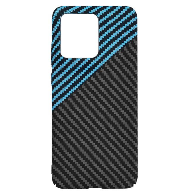 Husa pentru  Motorola Edge 50 Neo CarbonFiber UltraSlim, Lightweight, albastru