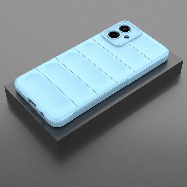 Husa pentru  Samsung Galaxy A06 Liquid Silicone, Microfibre Lining, Non-Slip Airbag Design, albastru