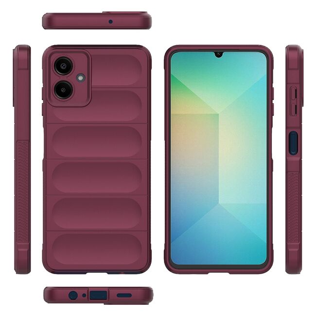 Husa pentru  Samsung Galaxy A06 Liquid Silicone, Microfibre Lining, Non-Slip Airbag Design, bordeaux