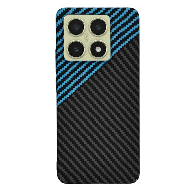 Husa pentru  Xiaomi 14T CarbonFiber UltraSlim, Lightweight, albastru inchis