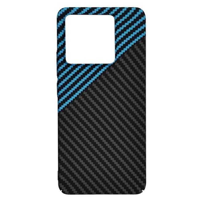 Husa pentru  Xiaomi 14T CarbonFiber UltraSlim, Lightweight, albastru inchis