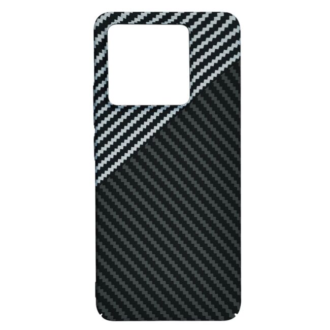 Husa pentru  Xiaomi 14T CarbonFiber UltraSlim, Lightweight, gri
