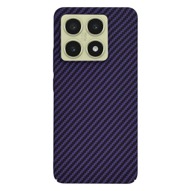 Husa pentru  Xiaomi 14T CarbonFiber UltraSlim, Lightweight, mov